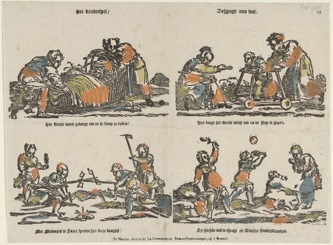 O jogo das crianças / Pleasleasases us (título sobre o objecto) de Jan Nieuwenhuyzen