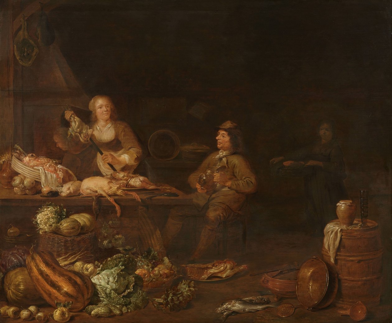 Interior da cozinha de Jan Olis