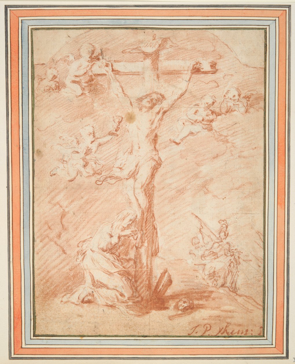 Cristo na Cruz com Santa Madalena de Jan Pieter Ykens