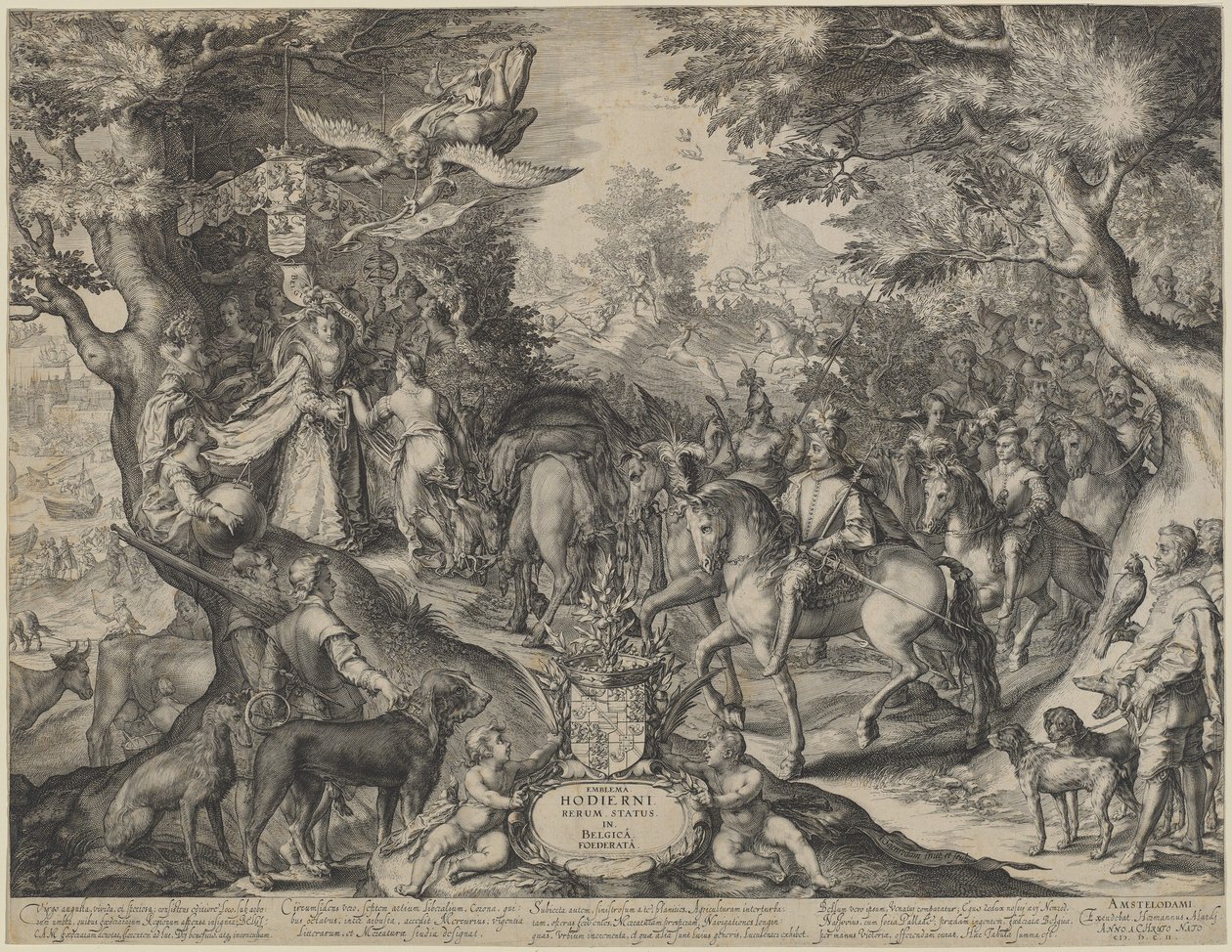 Alegoria do Estado florescente das Províncias Unidas de Jan Pietersz Saenredam