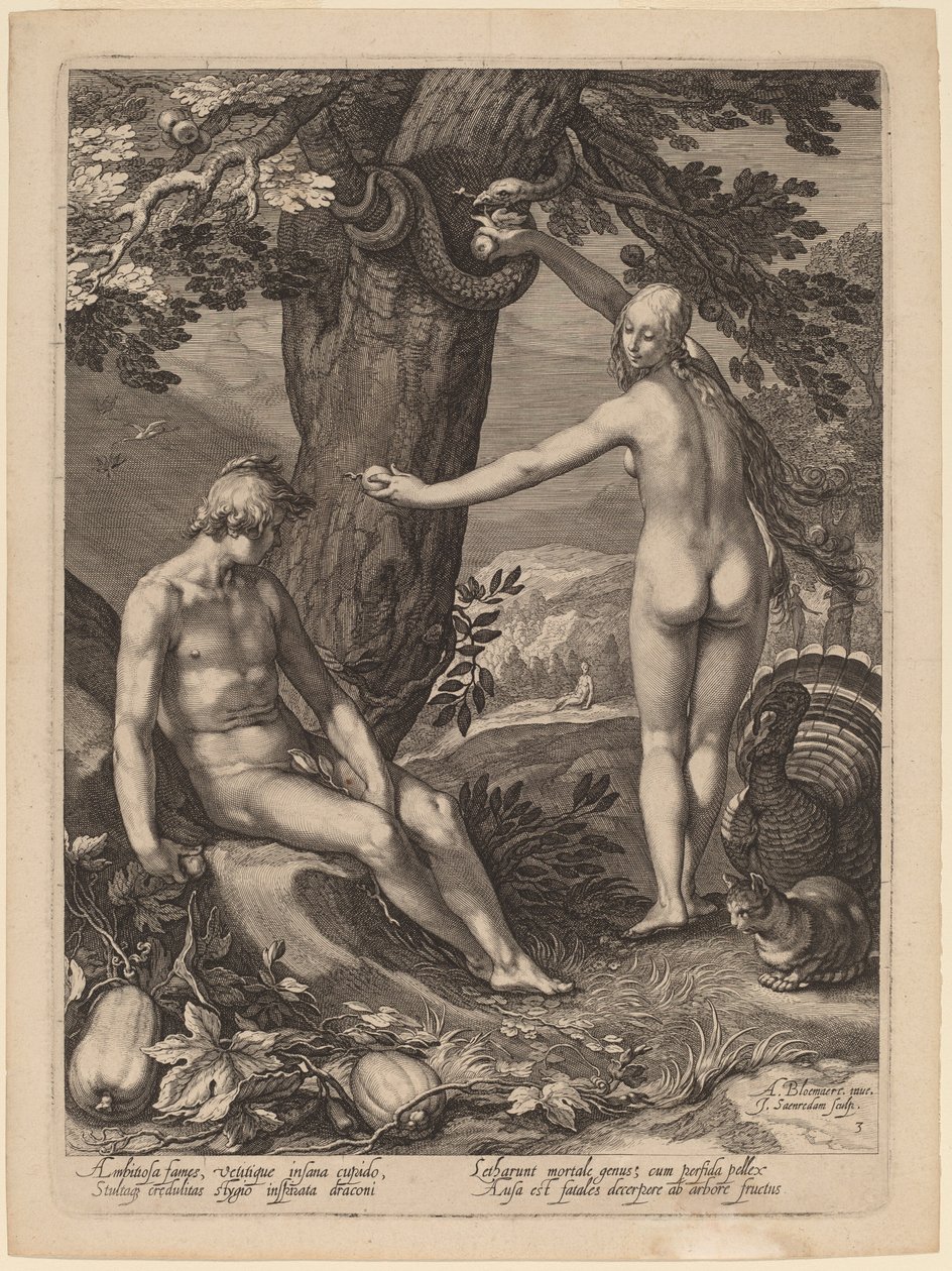 Tentação do Homem de Jan Pietersz Saenredam after Abraham Bloemaert