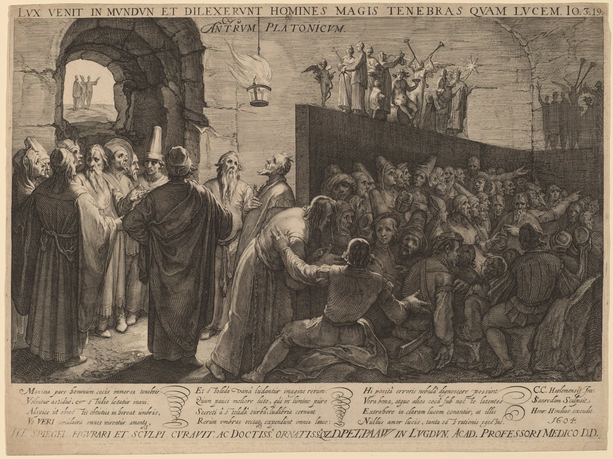 Caverna de Platão de Jan Pietersz Saenredam after Cornelis Cornelisz van Haarlem