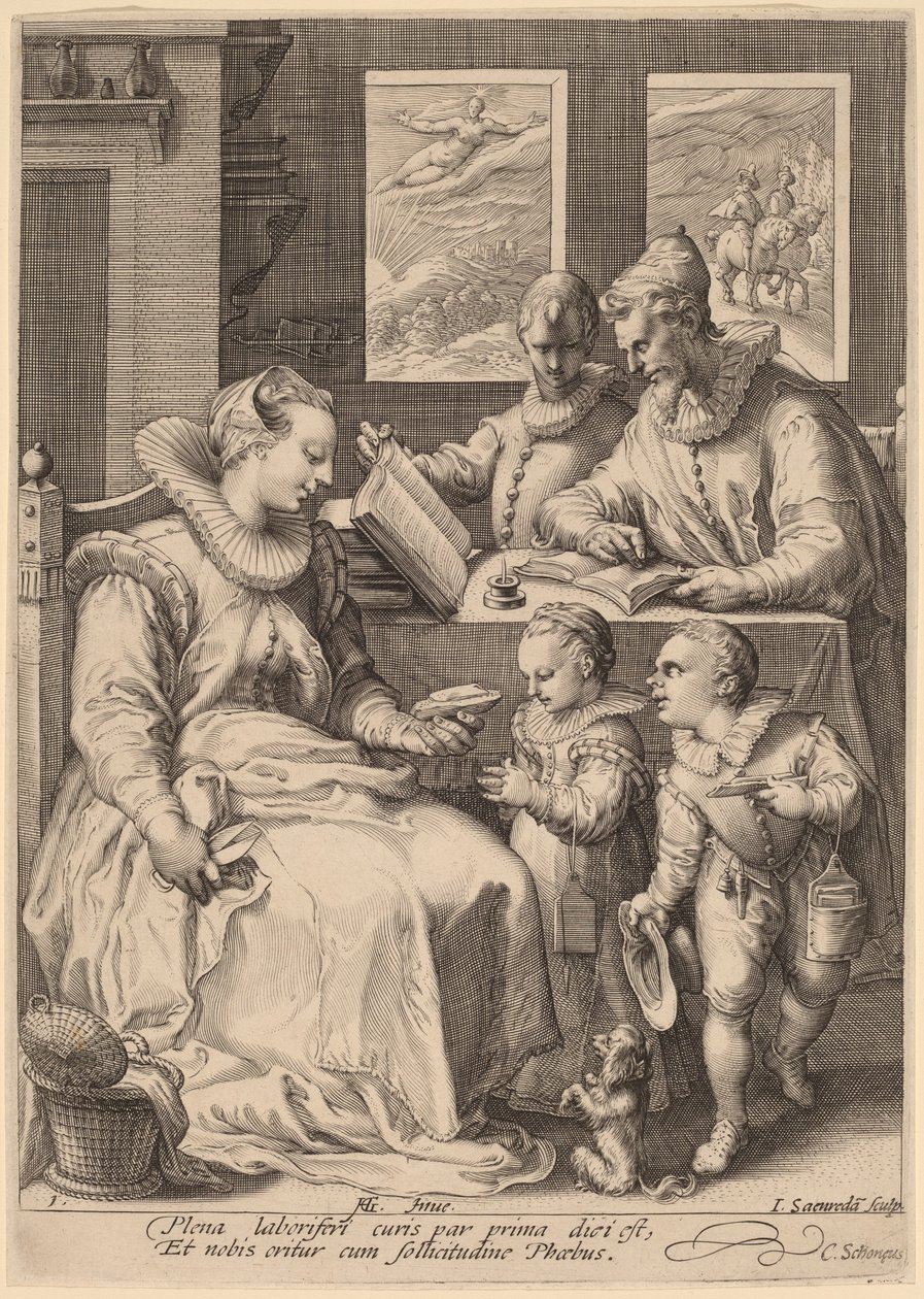 Manhã de Jan Pietersz Saenredam, after Hendrik Goltzius