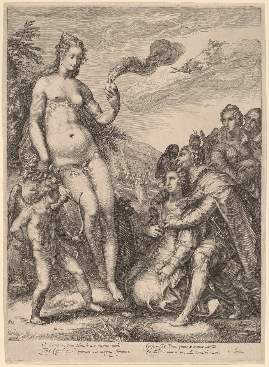 O Culto de Vênus de Jan Pietersz Saenredam, after Hendrik Goltzius