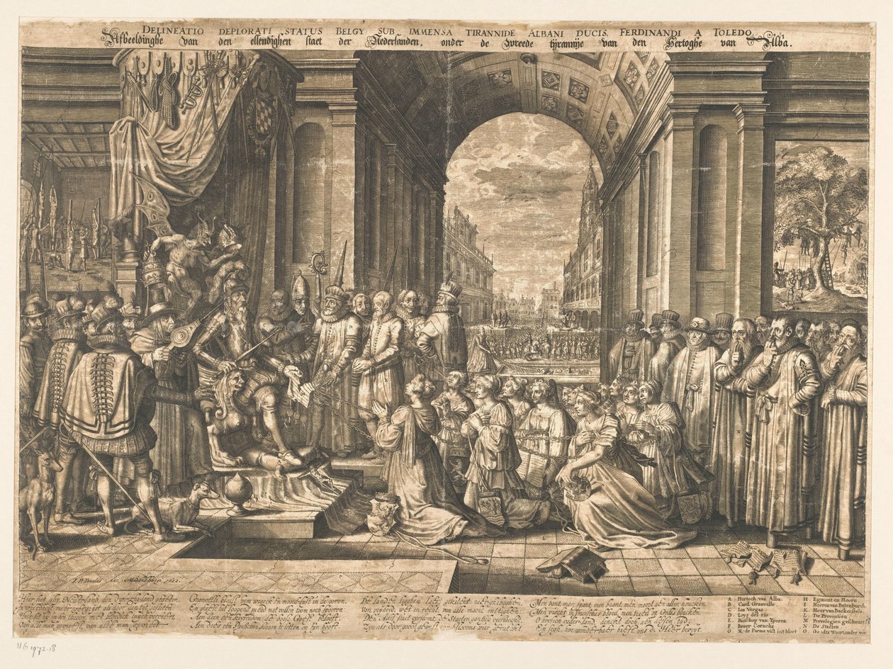 Imagem do estado miserável dos Países Baixos sob a cruel tirania do Duque de Alba de Jan Pietersz. van de Venne