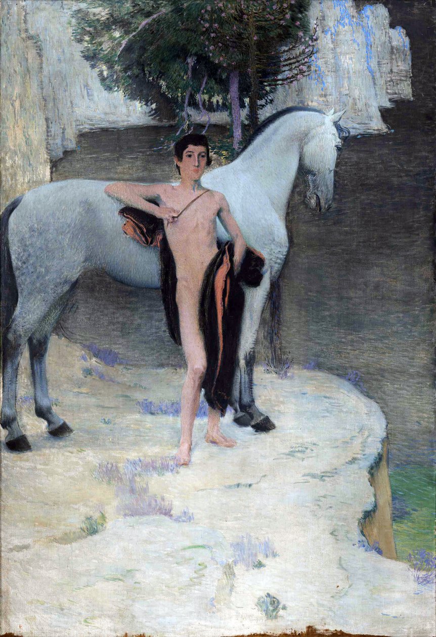 Le lac noir - Lago Negro - Jan Preisler (1872-1918). Óleo sobre tela de Jan Preisler