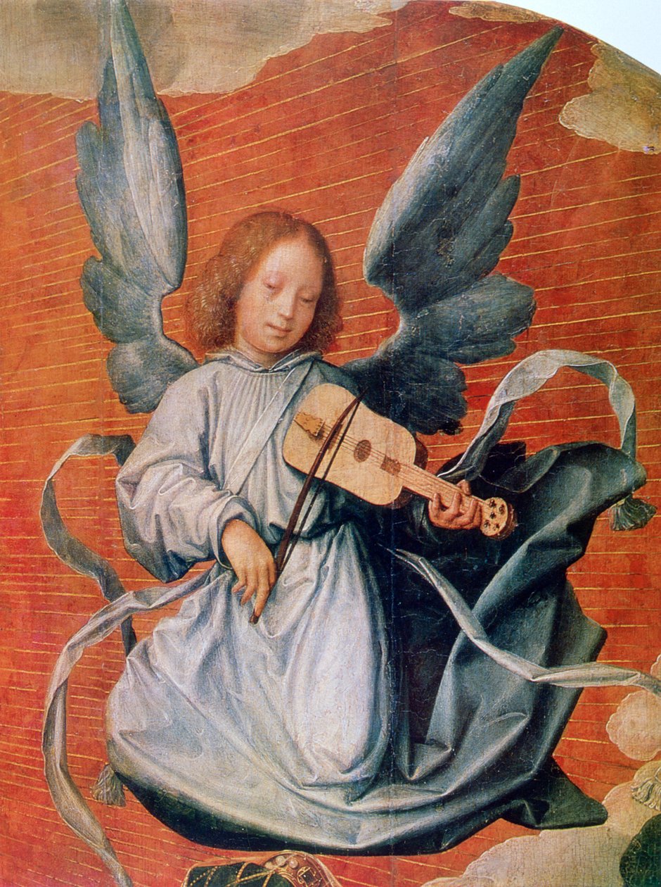 A Virgem na Glória, detalhe, 1524 de Jan Provoost