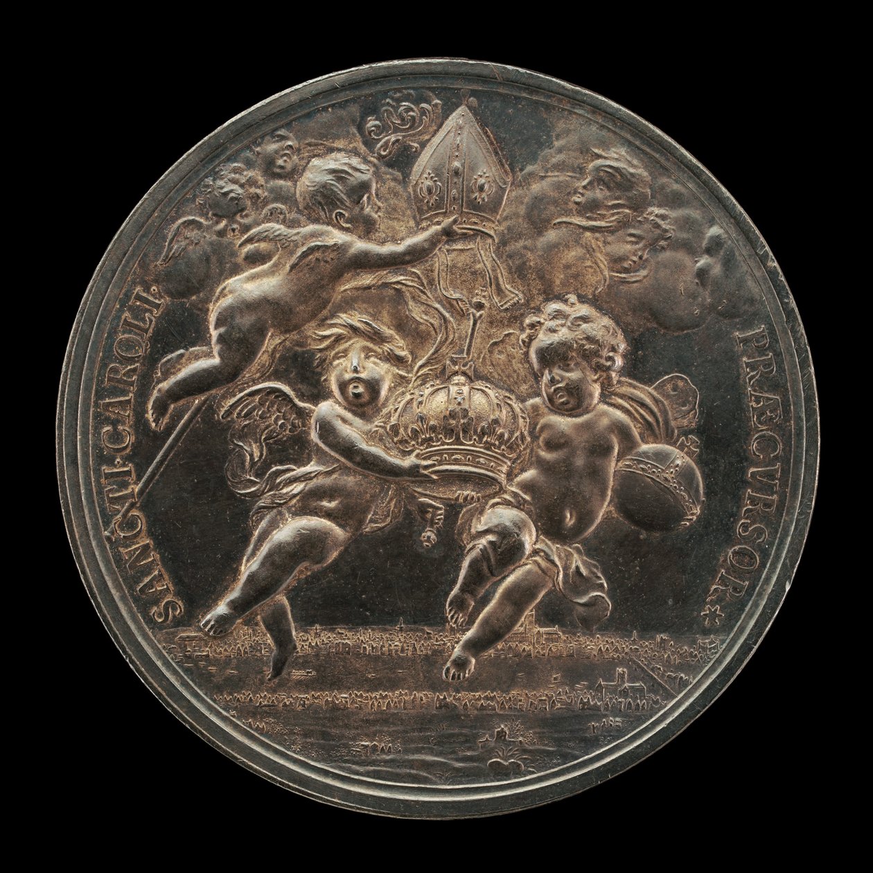 Cena Alegórica [reverso], c. 1661. de Jan Roettiers
