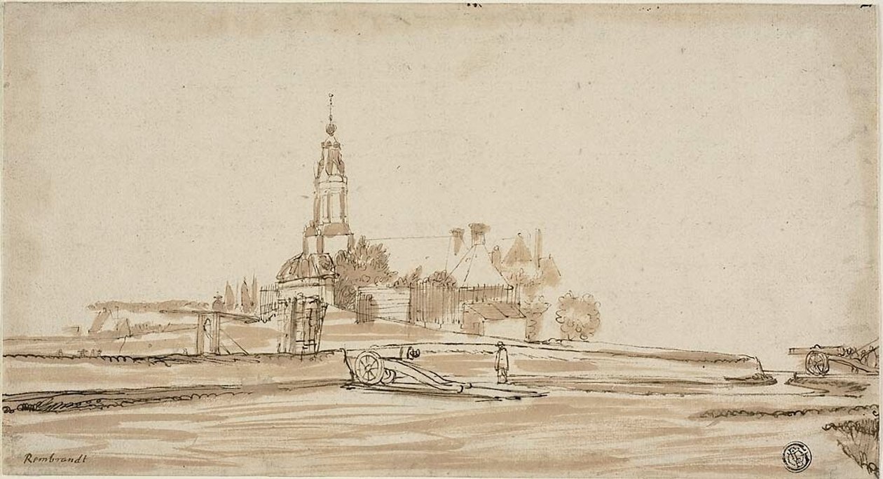 Porta de Haarlem em Amesterdão de Jan Ruischer