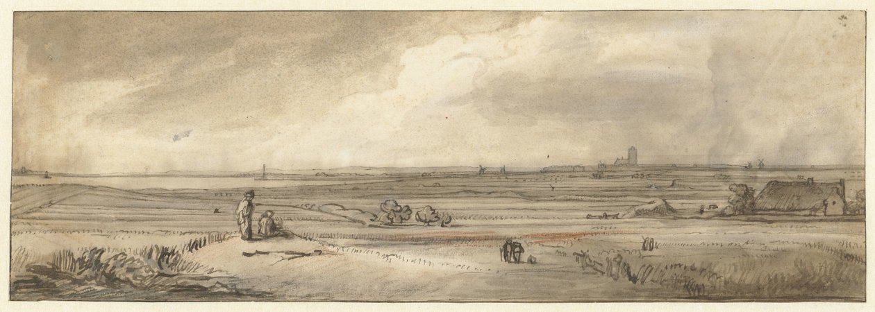 Vista de Naarden, vista de Muiderberg de Jan Ruyscher
