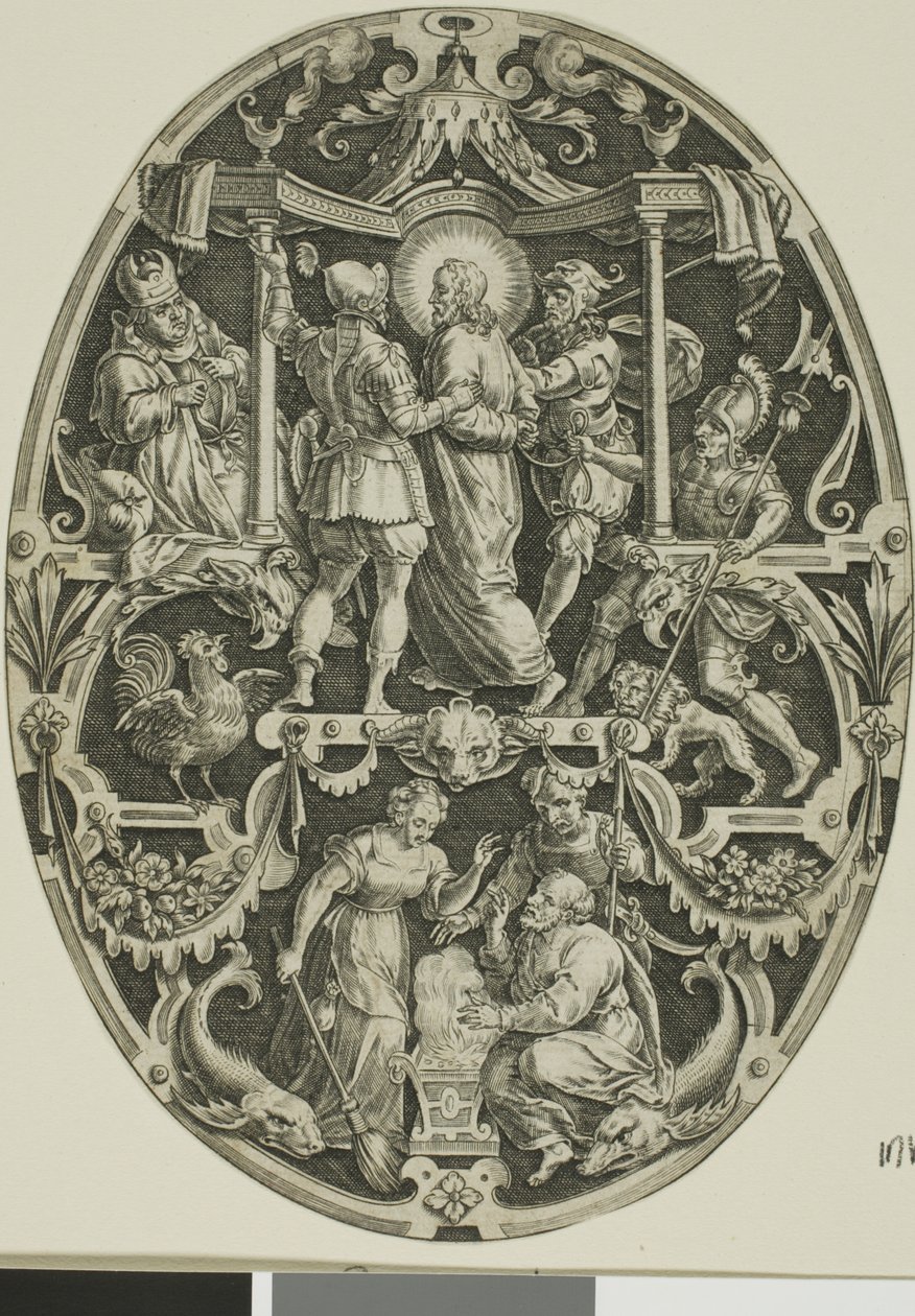 Prisão de Cristo, de A Paixão de Cristo de Jan Sadeler I