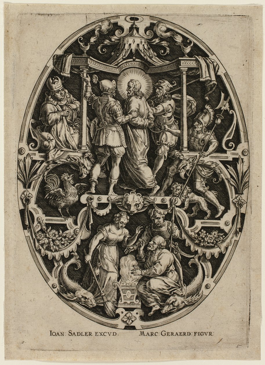 Prisão de Cristo, de A Paixão de Cristo de Jan Sadeler I