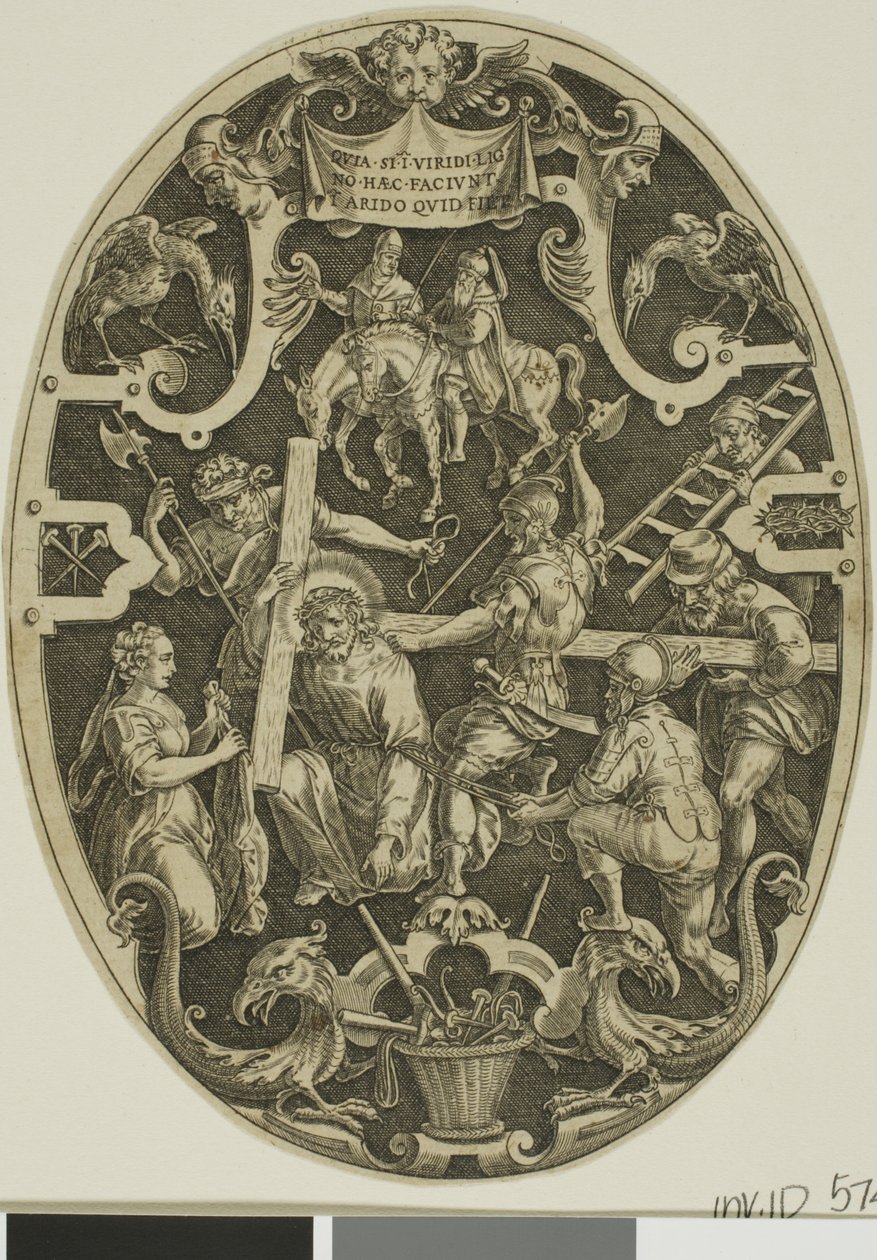 Carregando a Cruz, da Paixão de Cristo de Jan Sadeler I