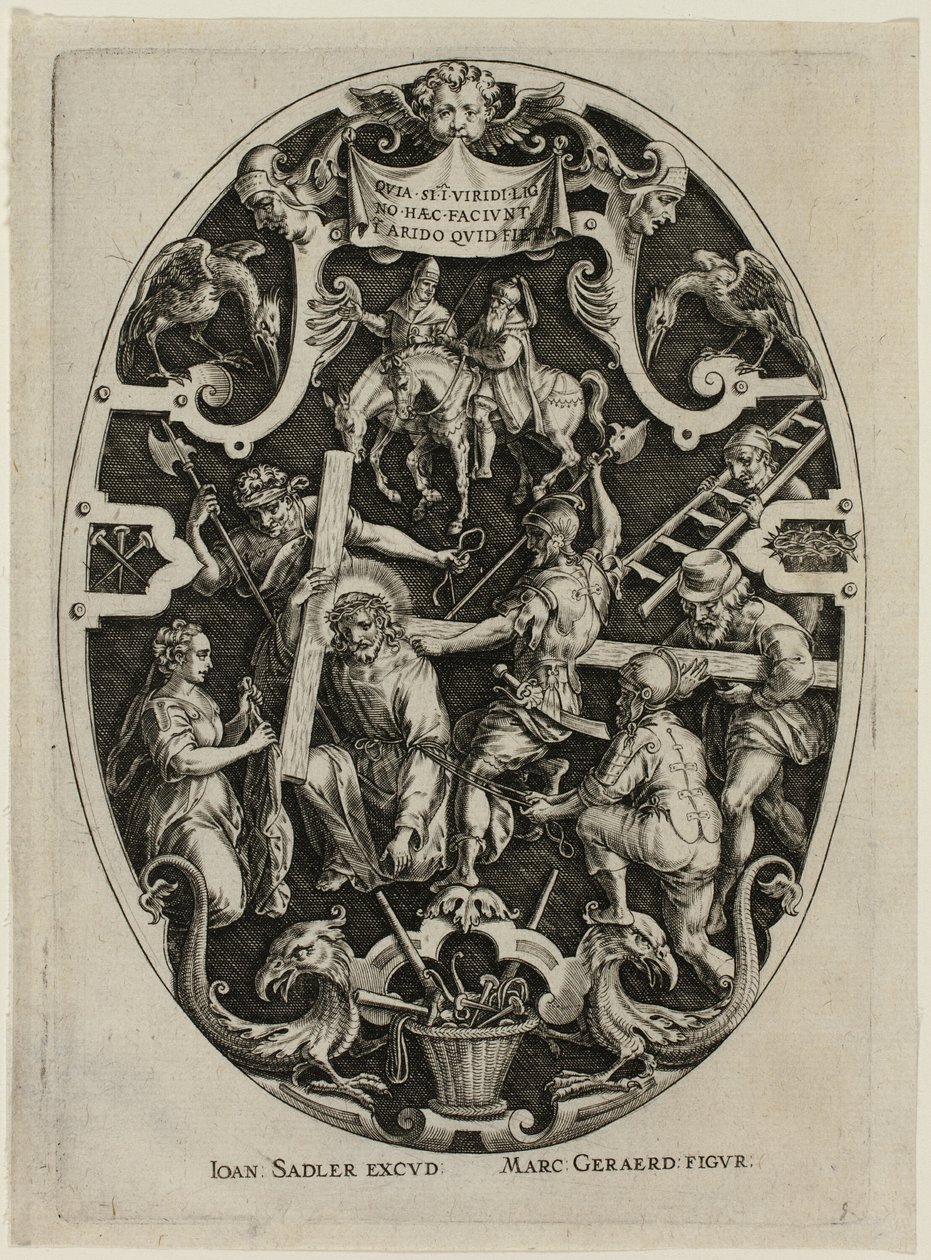 Carregando a Cruz, da Paixão de Cristo de Jan Sadeler I