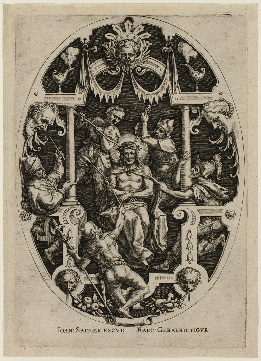 Coroação de espinhos, da Paixão de Cristo de Jan Sadeler I