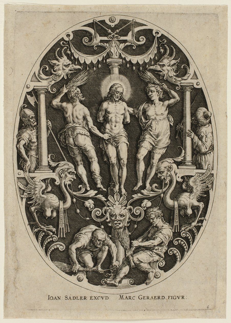 Flagelação, da Paixão de Cristo de Jan Sadeler I