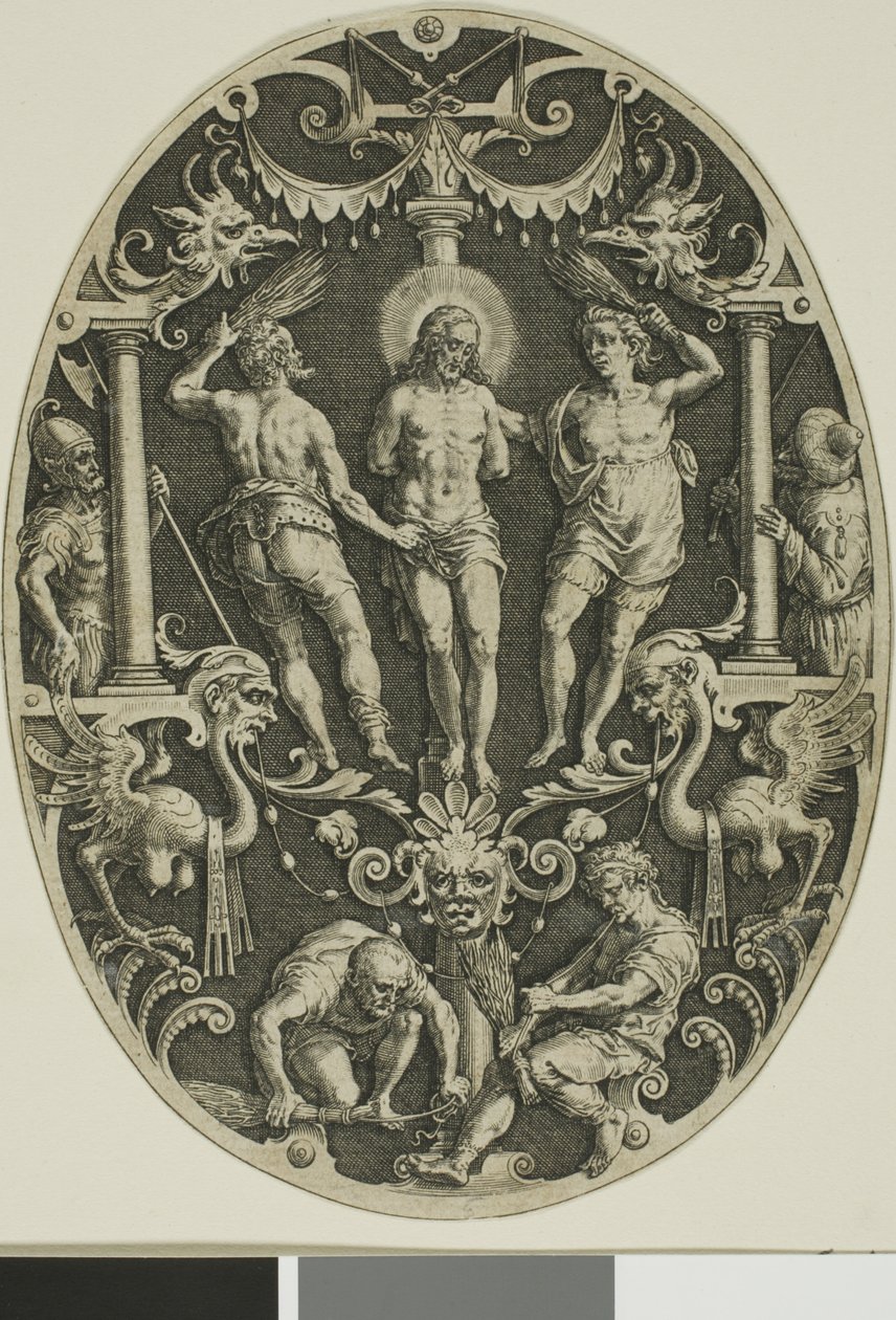 Flagelação, da Paixão de Cristo de Jan Sadeler I