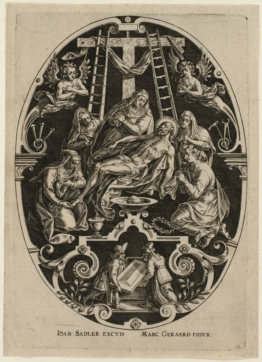 Lamentação, da Paixão de Cristo de Jan Sadeler I