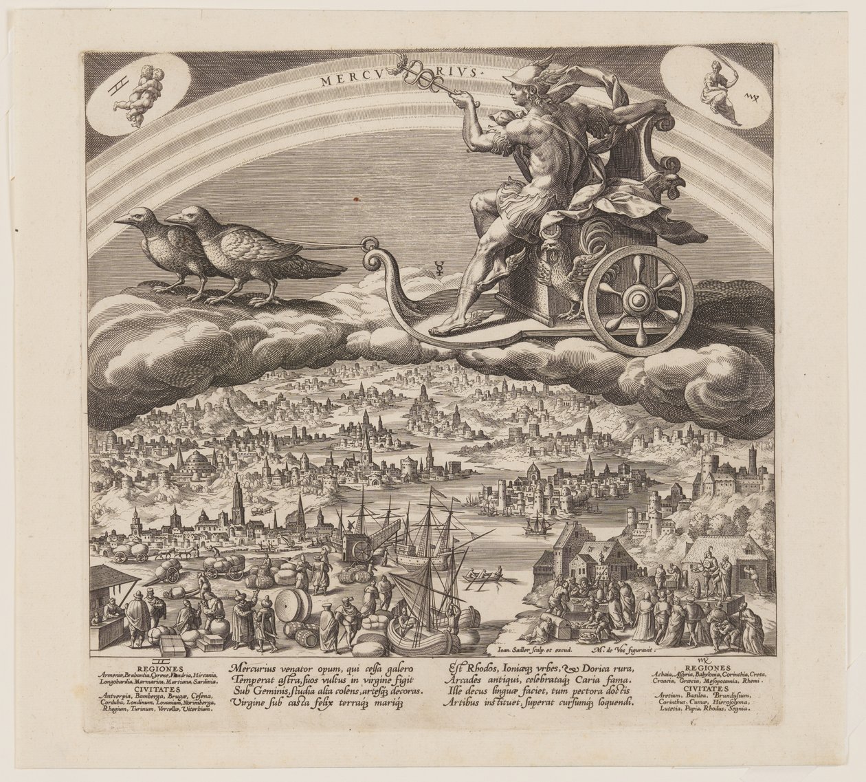 Mercurius, de Os Sete Planetas de Jan Sadeler I