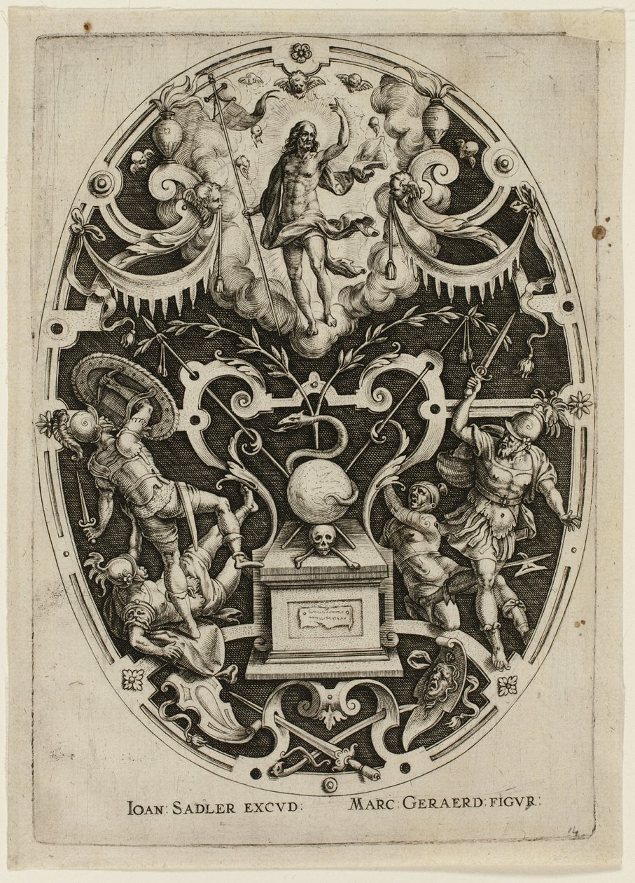 Ressurreição, da Paixão de Cristo de Jan Sadeler I