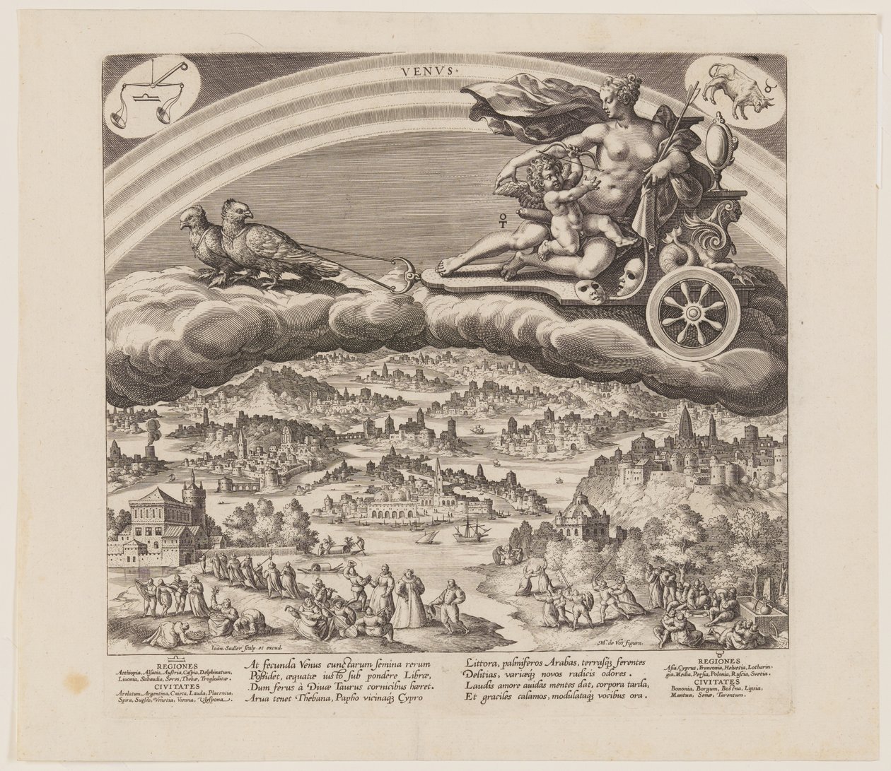 Vénus, de Os Sete Planetas de Jan Sadeler I
