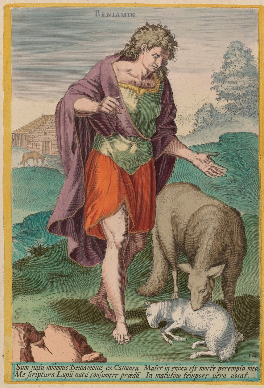 Benjamin de Jan Sadeler I after Crispen van den Broecke