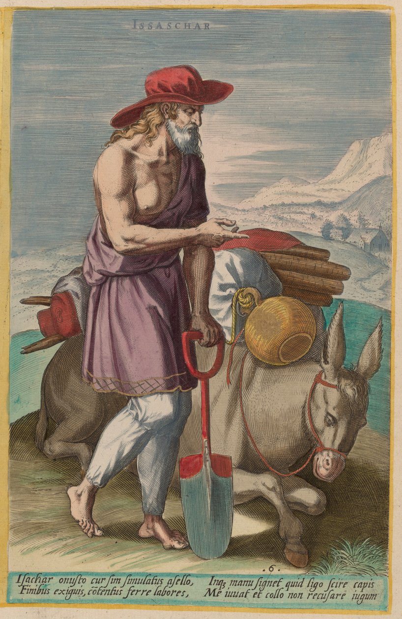Issacar de Jan Sadeler I after Crispen van den Broecke