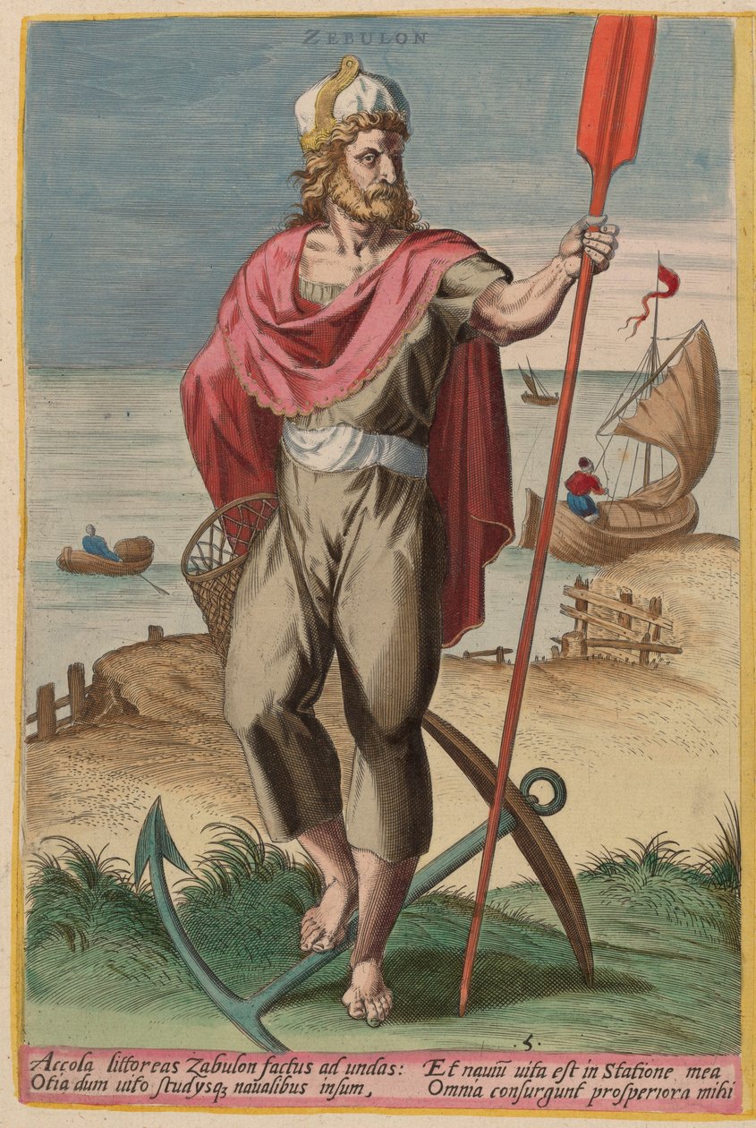 Zebulon de Jan Sadeler I after Crispen van den Broecke