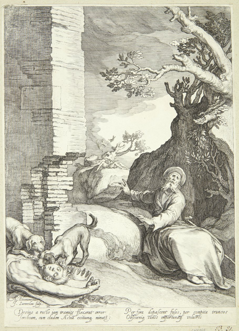 A mulher de Aías e Jeroboão de Jan Saenredam