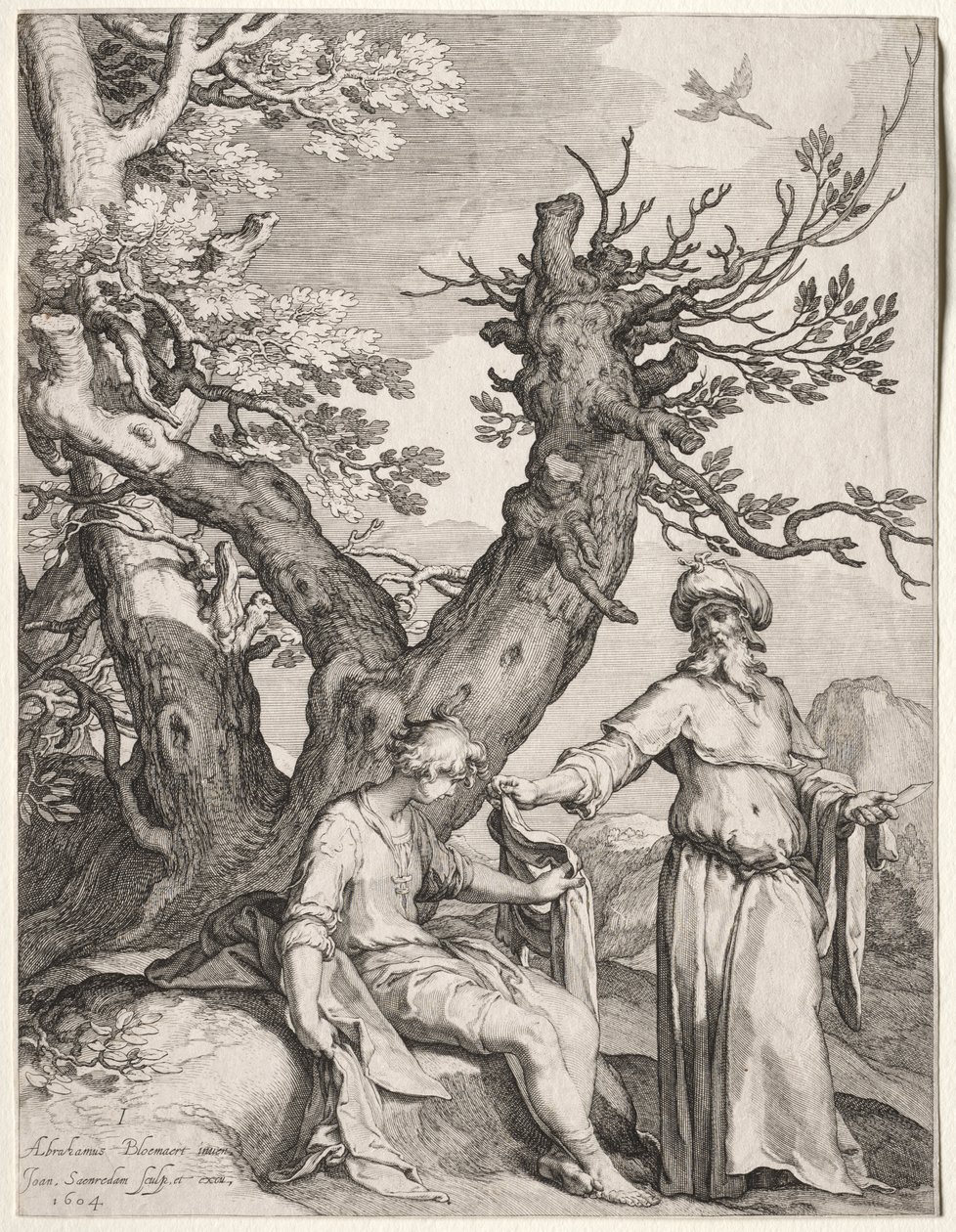 Aías e Jeroboão de Jan Saenredam