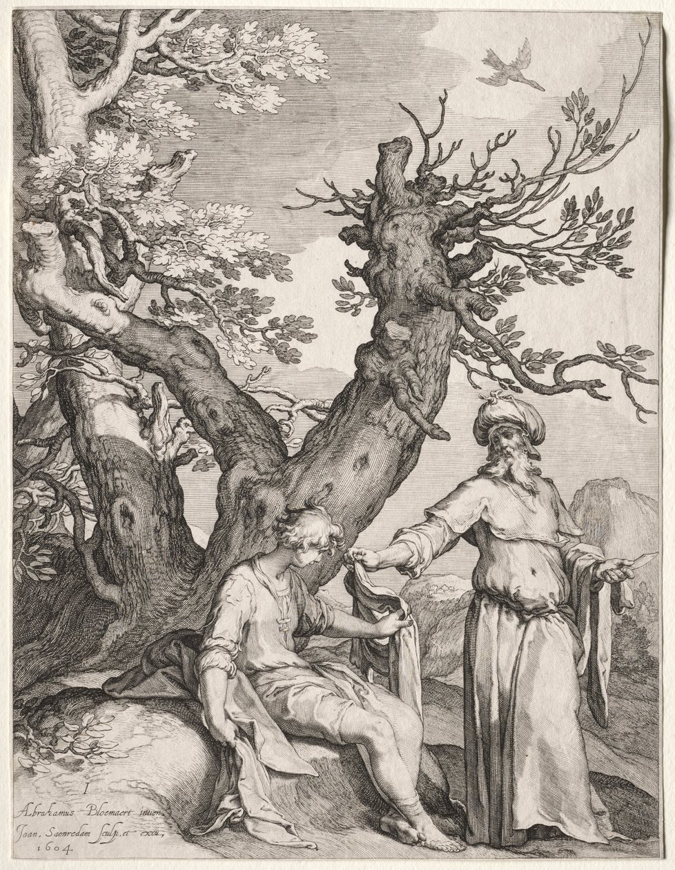 Aías e Jeroboão, 1604. de Jan Saenredam