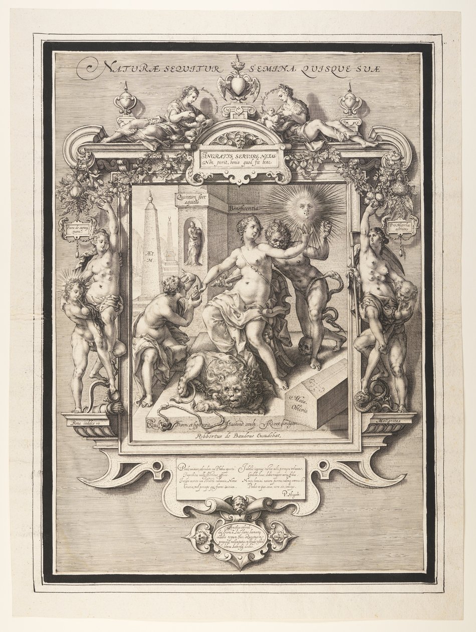 Alegoria da natureza humana de Jan Saenredam