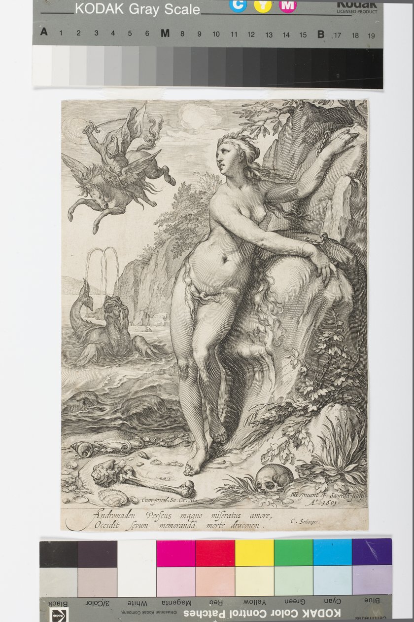 Andrômeda, c.1609 (gravura) de Jan Saenredam