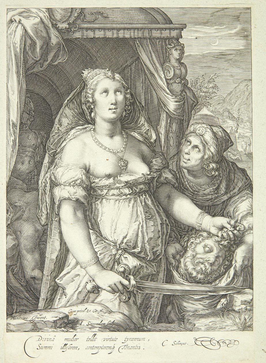 Judite com a cabeça de Holofernes de Jan Saenredam