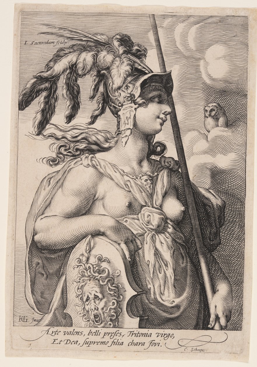 Pallas Athena, de Três Deusas de Jan Saenredam