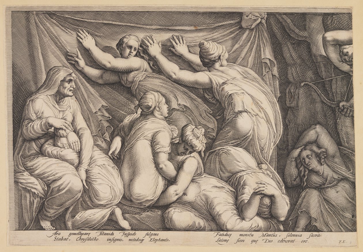 O Castigo de Niobe (Prato 1) de Jan Saenredam