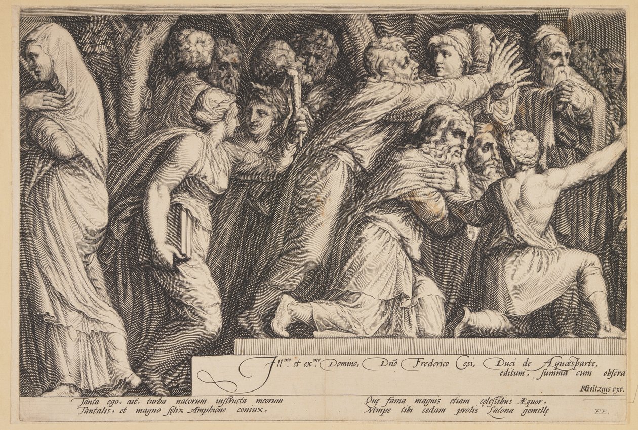O castigo de Niobe (Prato 4) de Jan Saenredam