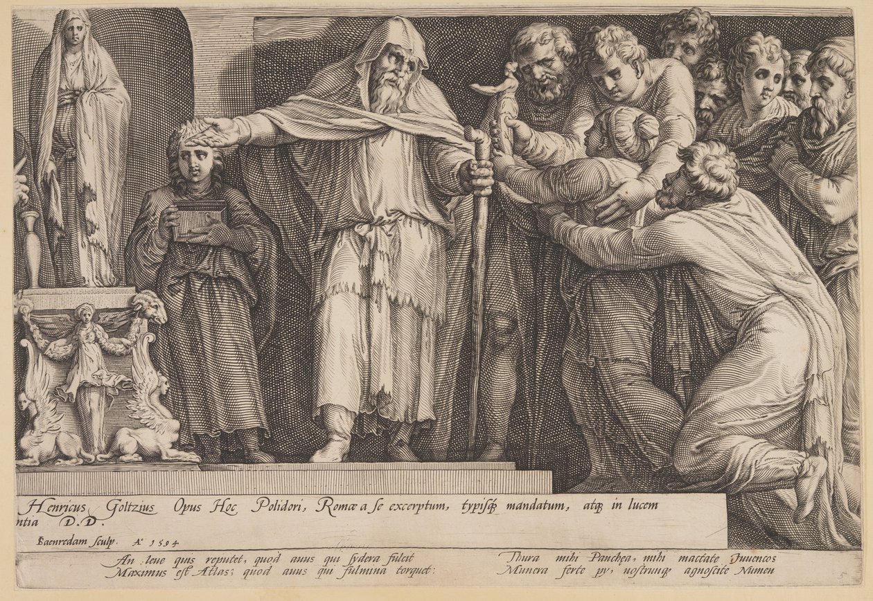 O castigo de Niobe (Prato 5) de Jan Saenredam