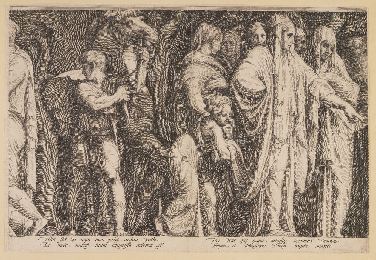 O Castigo de Niobe (Prato 6) de Jan Saenredam