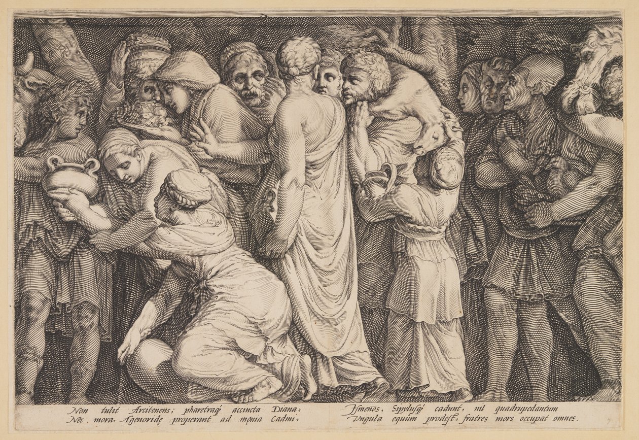 O castigo de Niobe (Prato 7) de Jan Saenredam