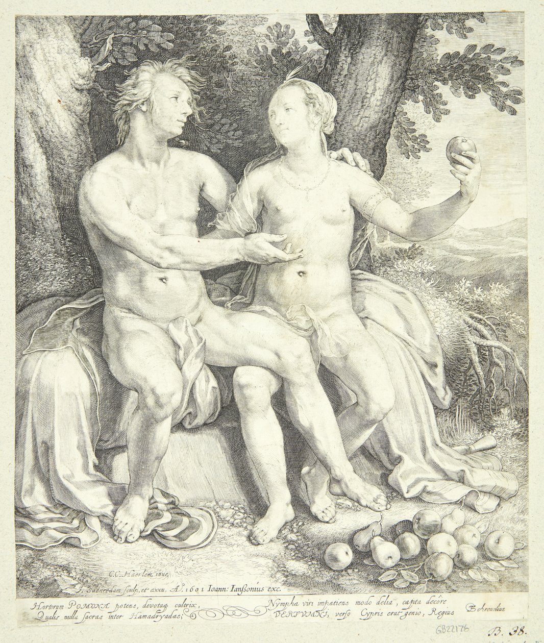 Vertumnus e Pomona de Jan Saenredam