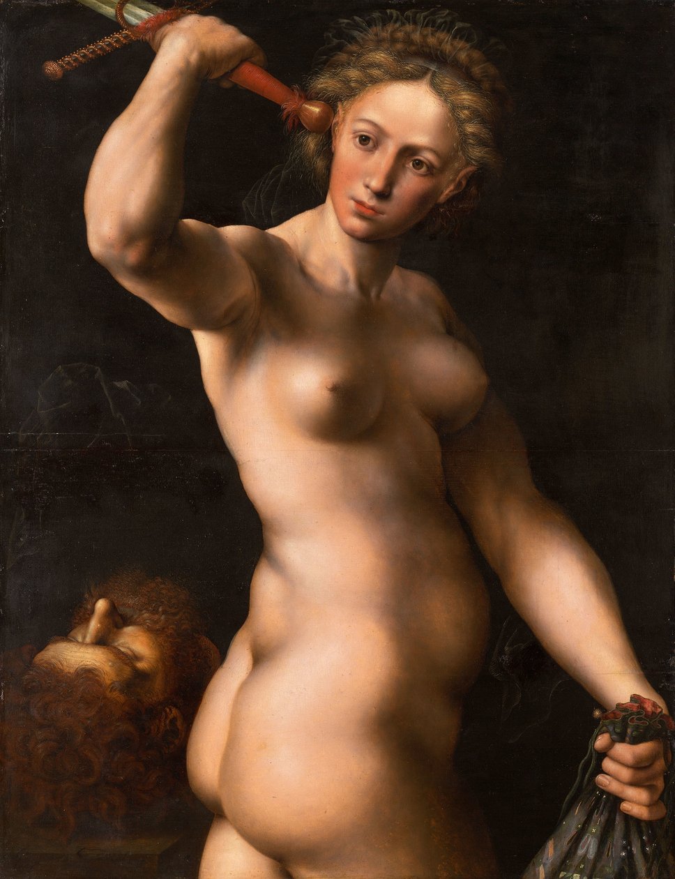 Judite, c.1540 (óleo sobre painel) de Jan Sanders van Hemessen
