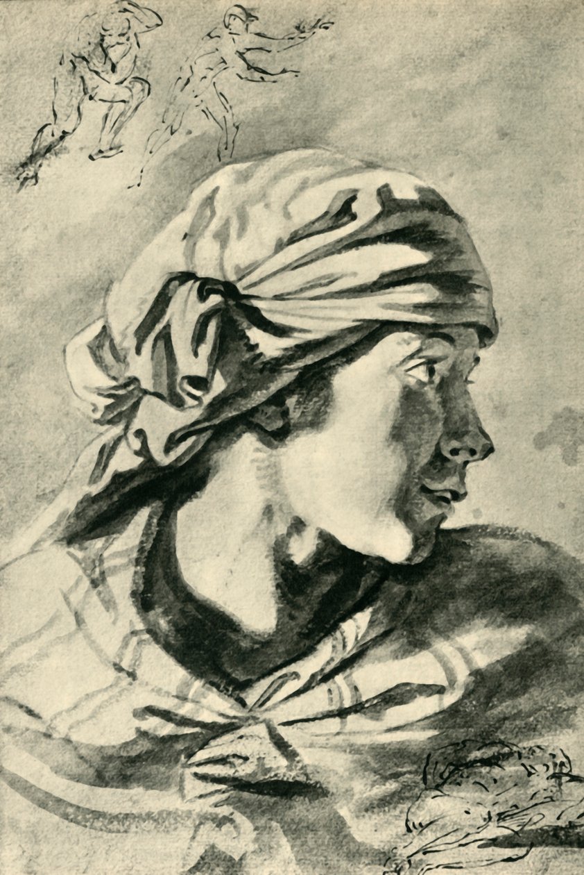 Cabeça de uma jovem, meados do século XVII, 1943. de Jan Siberechts