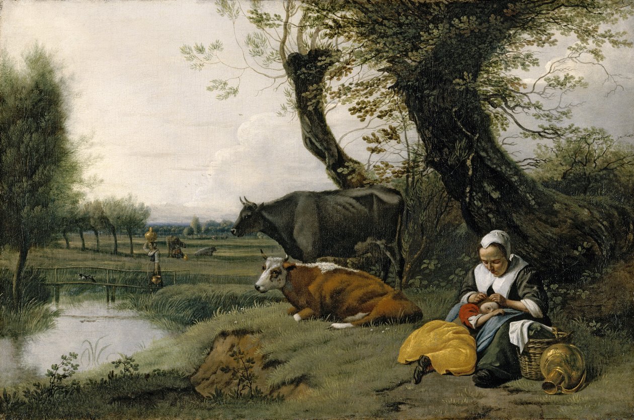 Cena pastoral, c.1667-1668 de Jan Siberechts