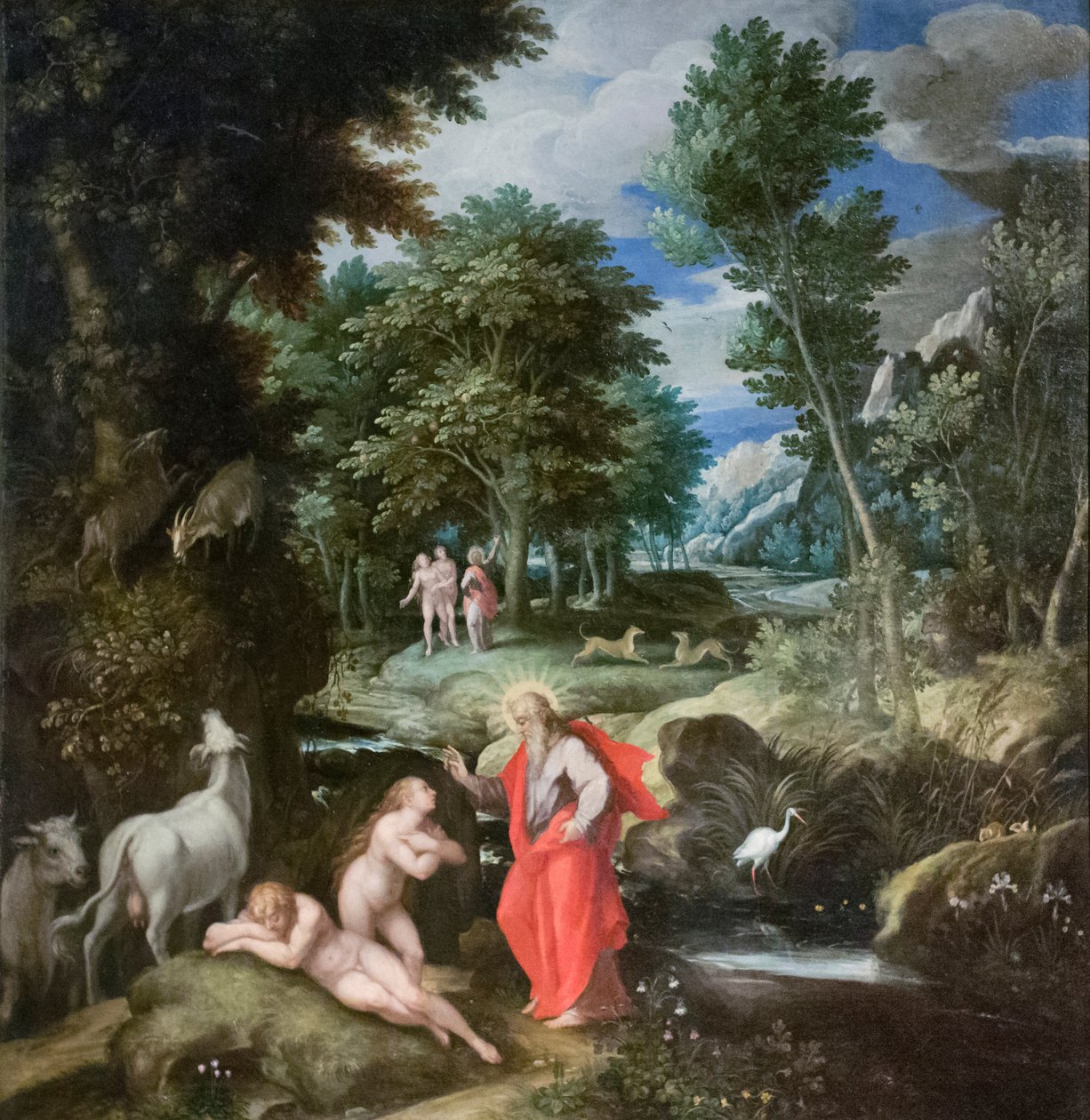 Criação de Eva, c.1586-89 (óleo sobre tela) de Jan Soens