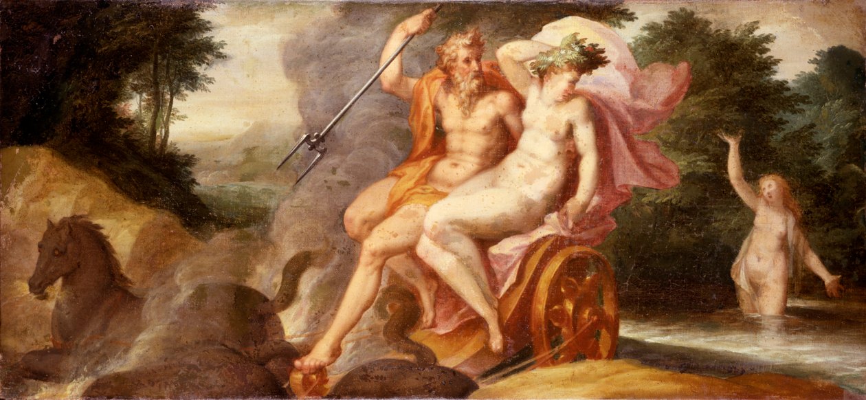 Violação de Proserpina (Ratto di Proserpina), de Jan Soens, também conhecido como Flamish, finais do século XVI de Jan Soens