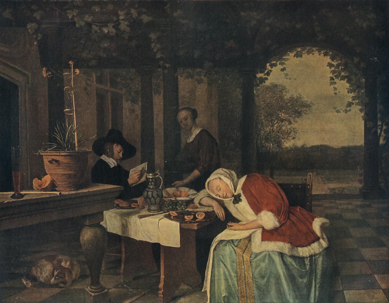 Depois da refeição de Jan Steen