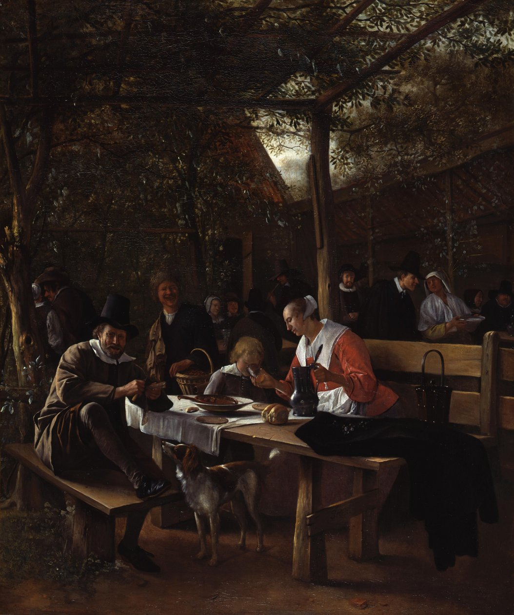 O jardim da estalagem de Jan Steen