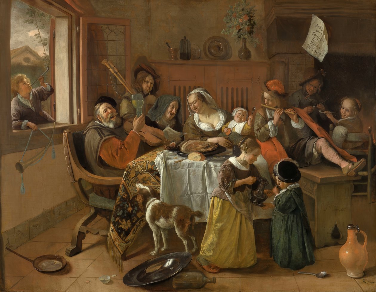 A familia feliz de Jan Havickszoon Steen