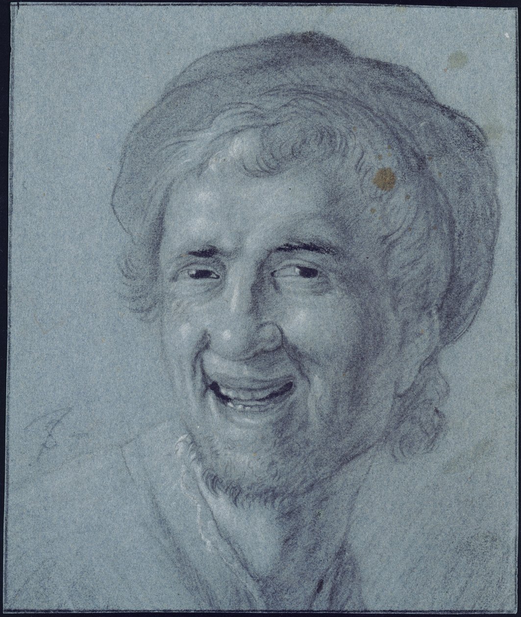 Rembrandt a rir (cópia do primeiro autorretrato de Rembrandt em casa de F. Stoop, em Byfleet) de Jan Steen